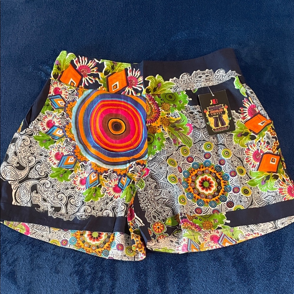 Colorful Boho High-Waist Women’s Shorts - JB